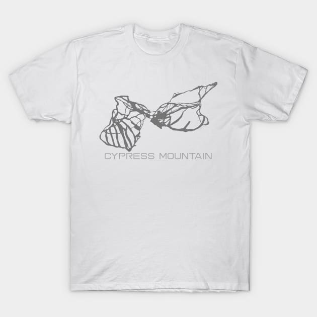 Cypress Mountain Resort 3D T-Shirt by Mapsynergy